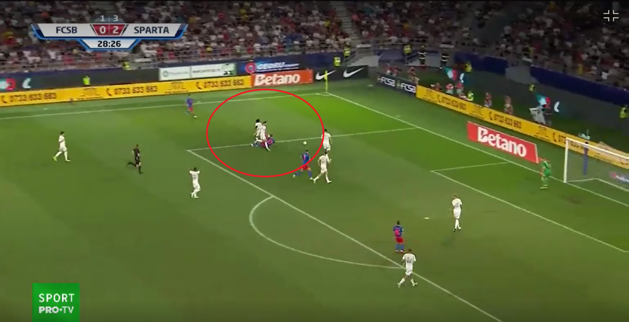 Verdictul specialistului după faza controversată din FCSB - Sparta Praga