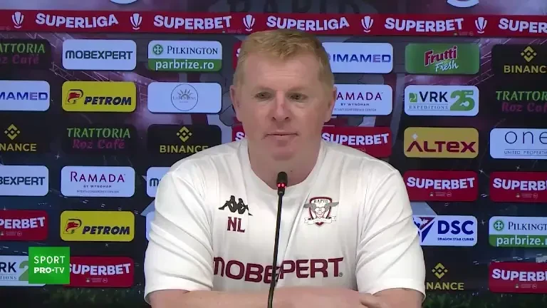 Conferință de presă Neil Lennon înainte de Rapid - Dinamo (17.08.2024)