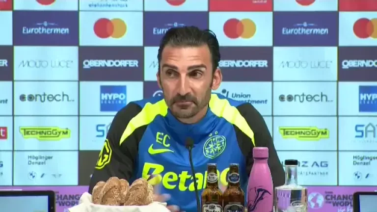 Elias Charalambous, conferință de presă &icirc;nainte de LASK Linz - FCSB: Calificarea se va decide la București