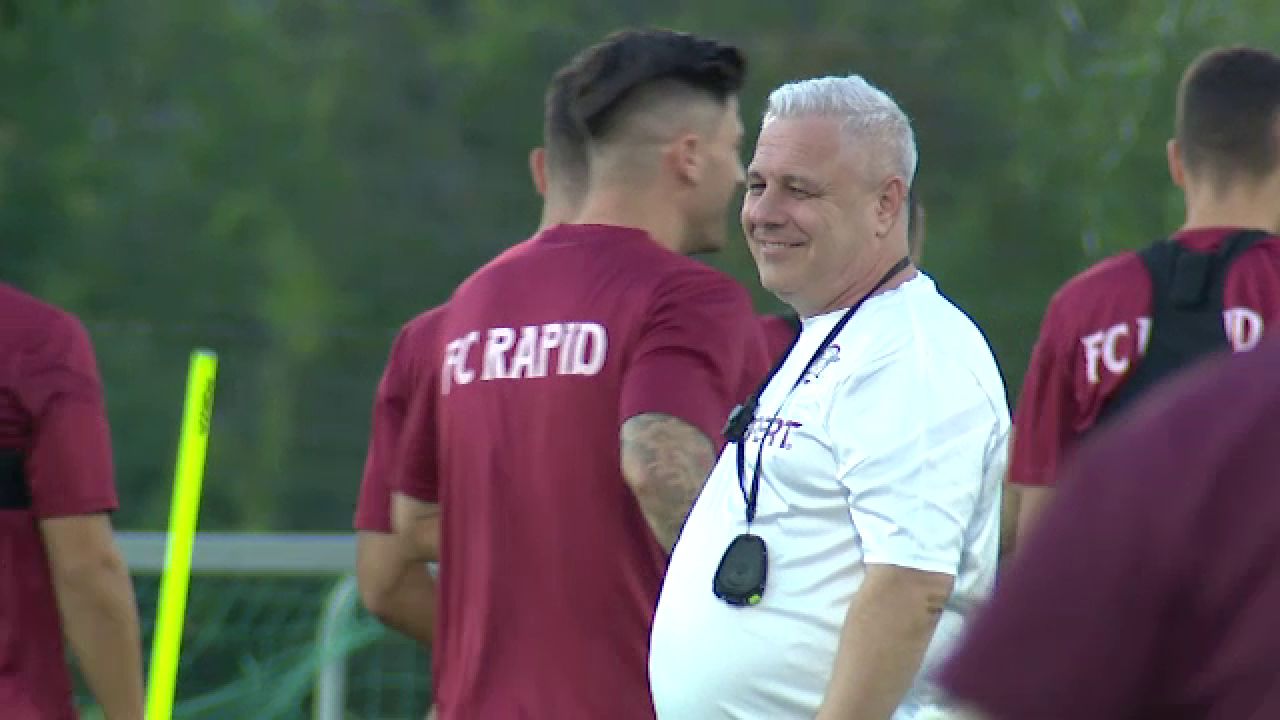 Imagini memorabile cu Marius Șumudică la revenirea în Giulești! Cum a decurs primul său antrenament_9