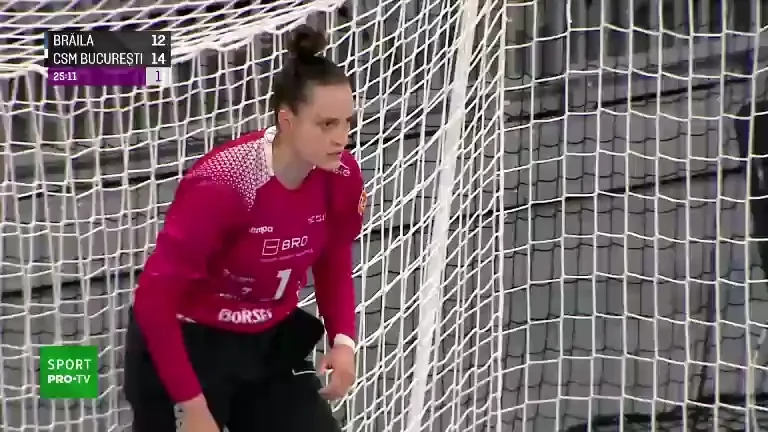 CSM București - Dunărea Brăila, finalul primei reprize (22 august 2024)