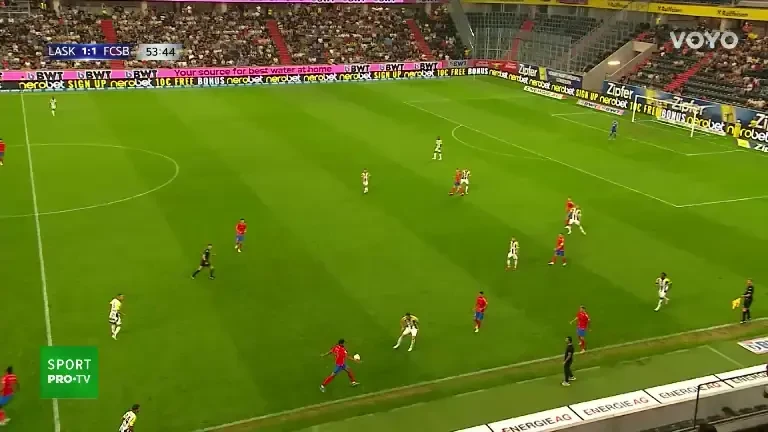 LASK - FCSB (min. 55) Olaru cade &icirc;n careul advers.