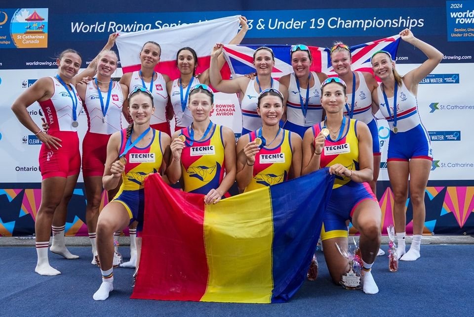 AUR cu RECORD MONDIAL! Echipajul de 4 vâsle feminin a scris istorie la Campionatele Mondiale de canotaj de la St. Catharines din Canada_4