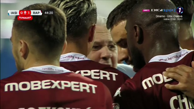 Camerele TV au fost pe el! Cum a reacționat Marius Șumudică după ce Rapid a deschis scorul la Iași_10