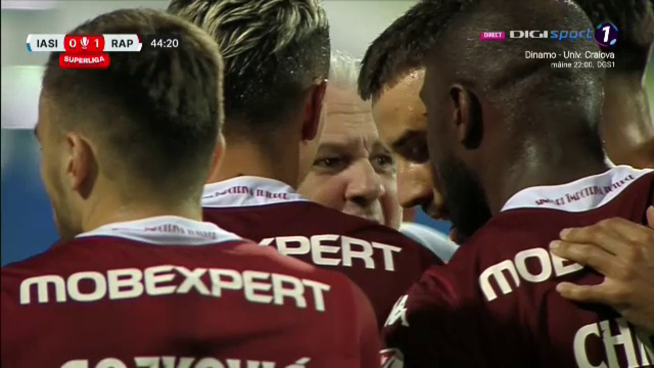 Camerele TV au fost pe el! Cum a reacționat Marius Șumudică după ce Rapid a deschis scorul la Iași_1