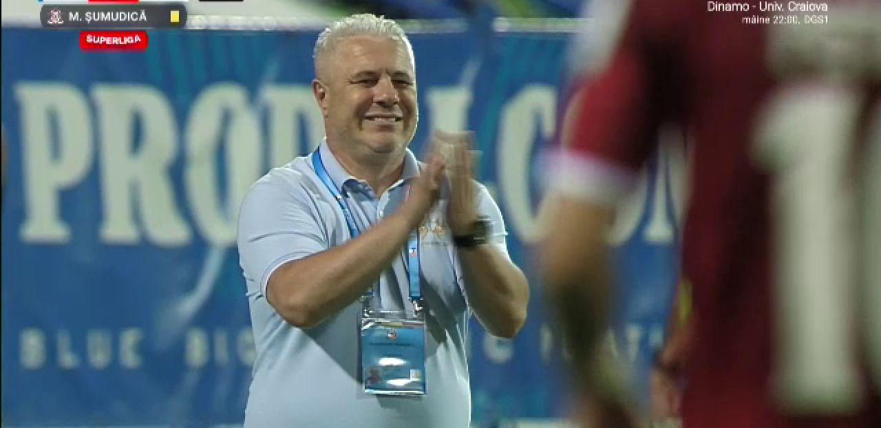 N-a scăpat! Motivul pentru care Marius Șumudică a încasat un cartonaș galben la debutul pe banca Rapidului_1