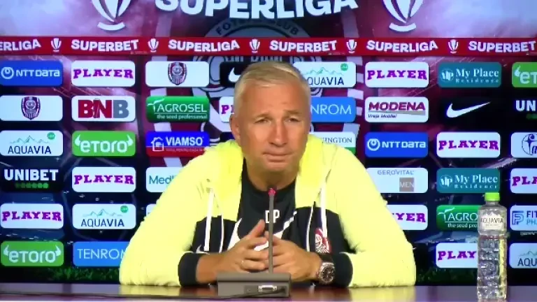 Dan Petrescu, nervos la conferința de presă