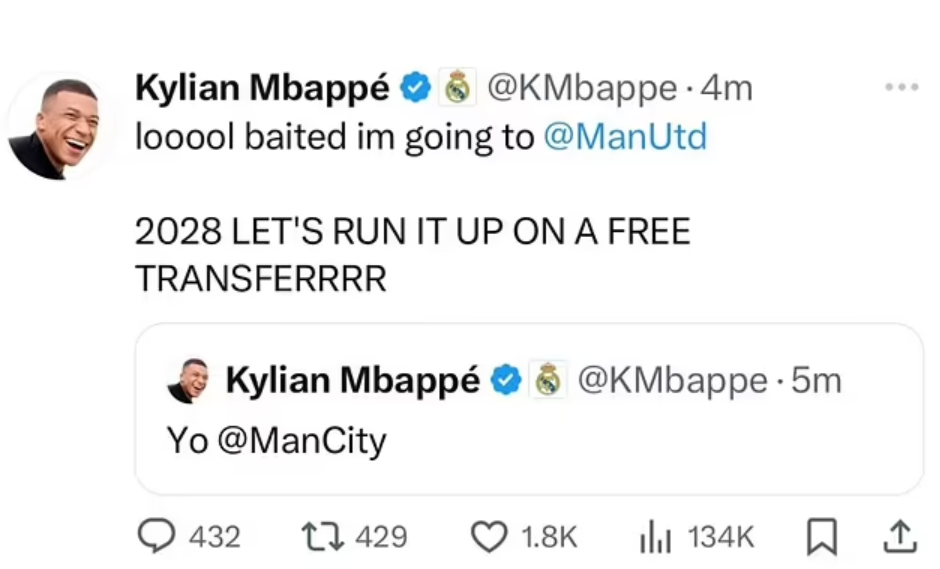 Rețelele sociale ale lui Kylian Mbappe au fost hackuite! Mesajele bizare postate_3