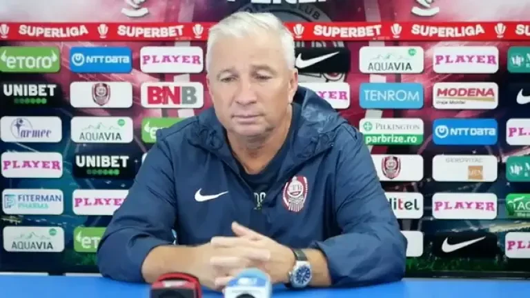 Dan Petrescu, la conferința de presă premergătoare partidei cu Farul
