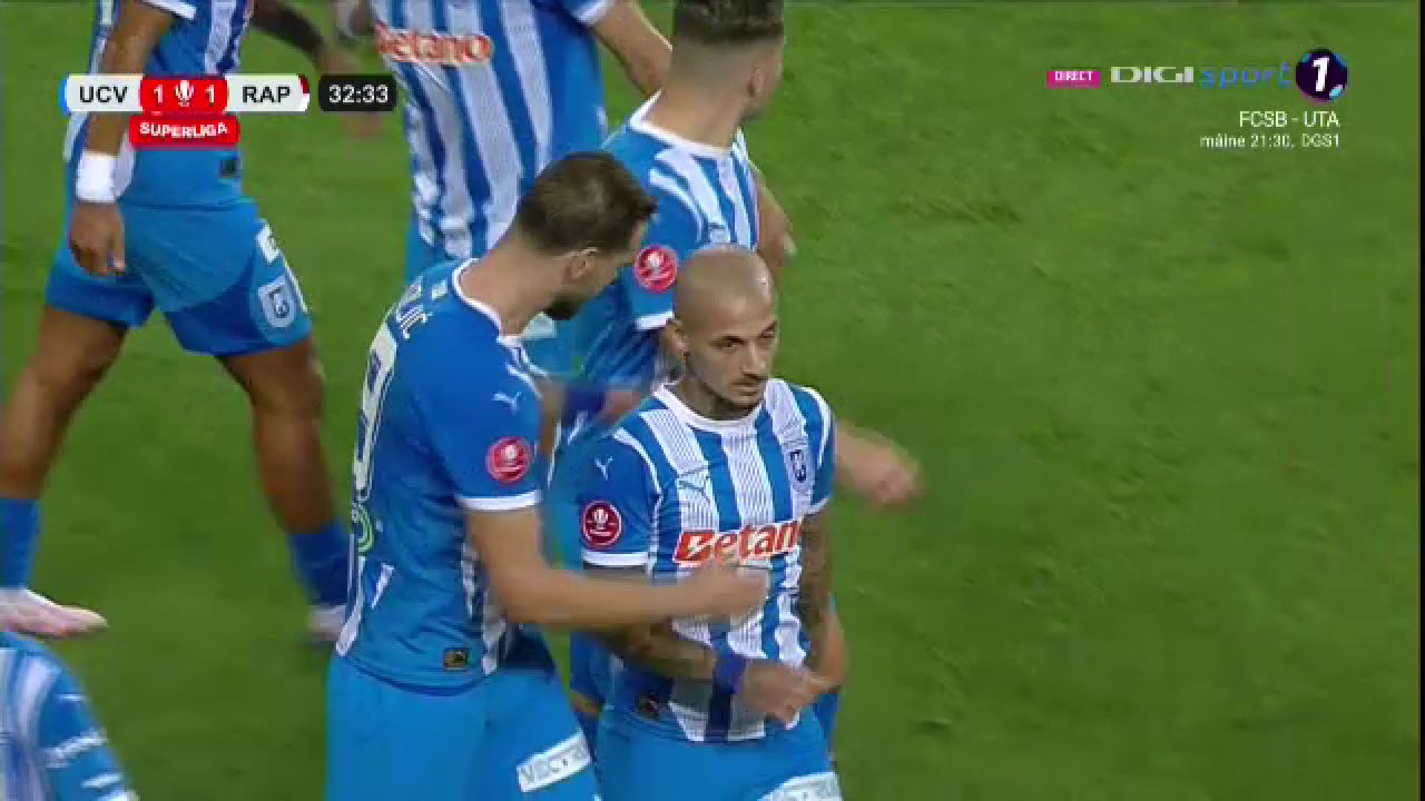 Universitatea Craiova - Rapid 1-1 | Remiză de foc pe
