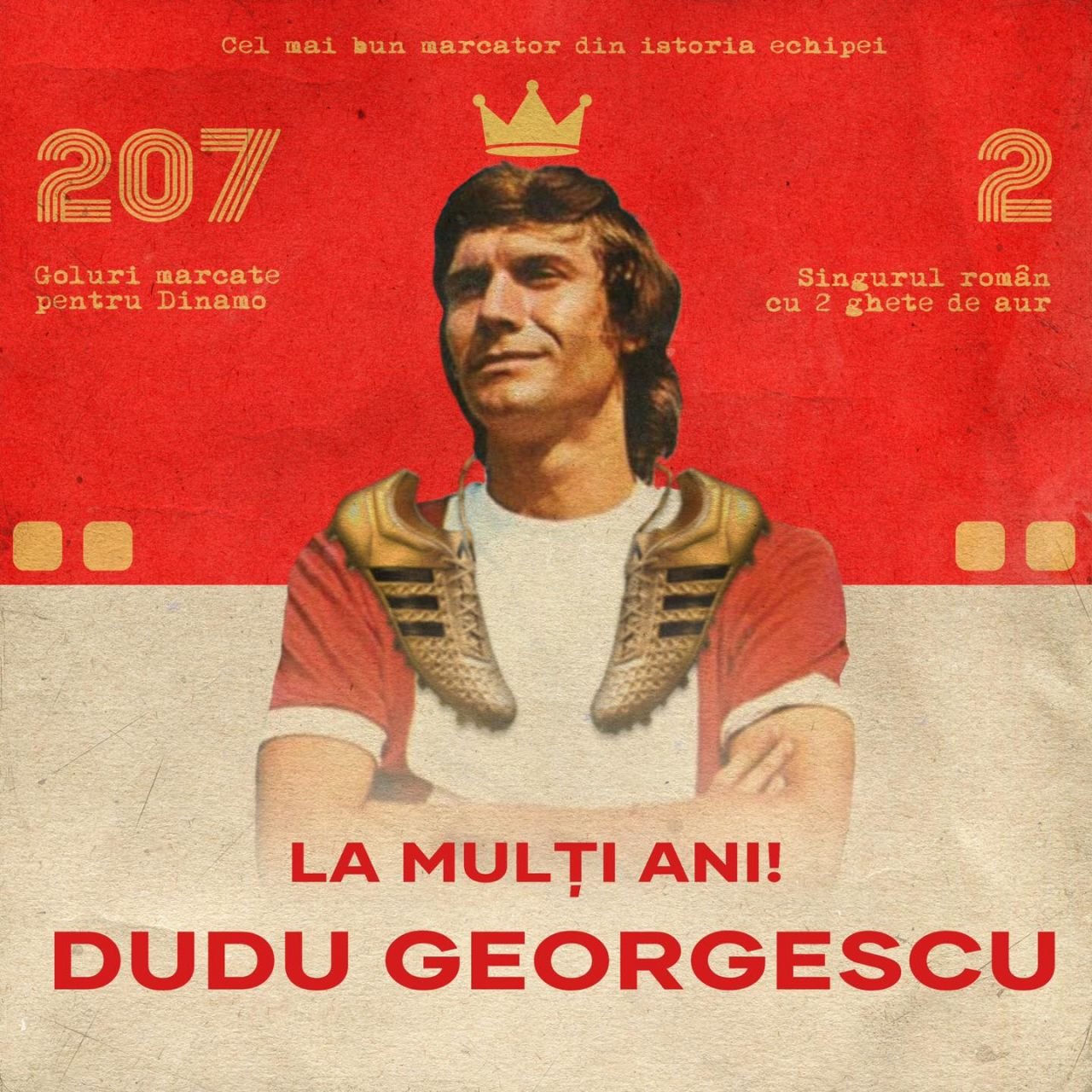 ”Cel mai mare atacant dinamovist”, întrecut doar de Lionel Messi și Cristiano Ronaldo, împlinește astăzi 74 de ani!_5
