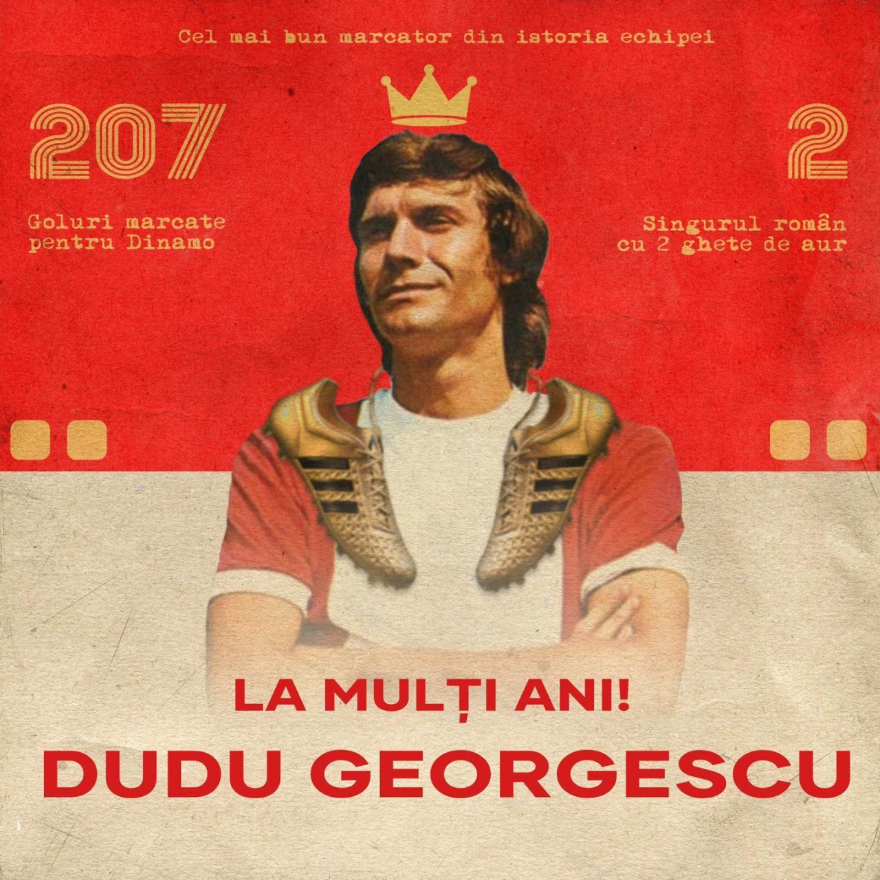 ”Cel mai mare atacant dinamovist”, întrecut doar de Lionel Messi și Cristiano Ronaldo, împlinește astăzi 74 de ani!_5
