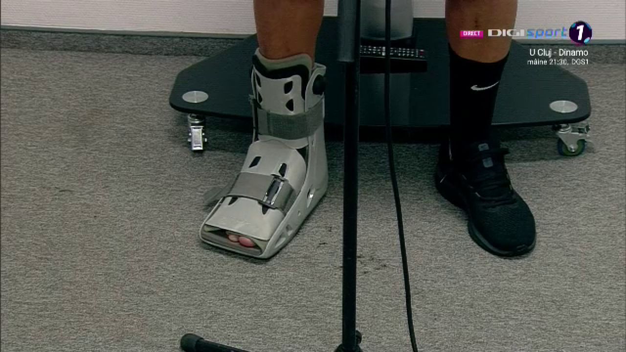 Primele imagini cu piciorul lui Mihai Lixandru după accidentarea din meciul cu UTA Arad!_1
