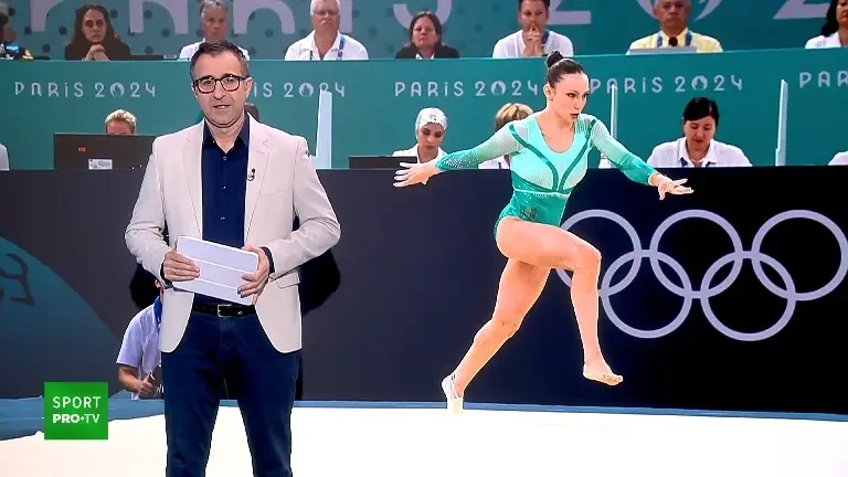 Gimnasta Ana Maria Bărbosu s-a întors în sala de gimnastică dupa bronzul cucerit la JO 2024 (05.09.2024)