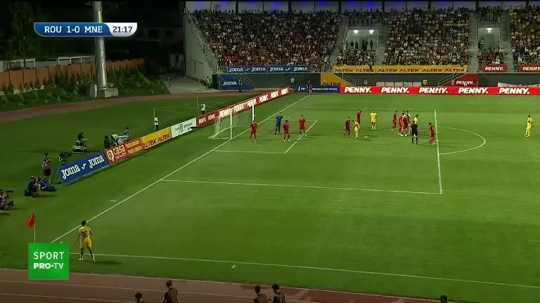 România U21 - Muntenegru U21 (Accidentări Louis Munteanu și Marius Corbu, minutul 22)