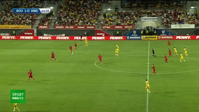 România U21 - Muntenegru U21 (Ocazie Constantin Grameni, minutul 45+1)