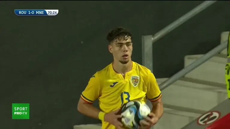 România U21 - Muntenegru U21 (Ocazie Constantin Grameni, minutul 71)
