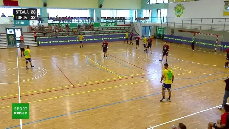 Steaua - Potaissa Turda: ultimele cinci minute din repriza a doua