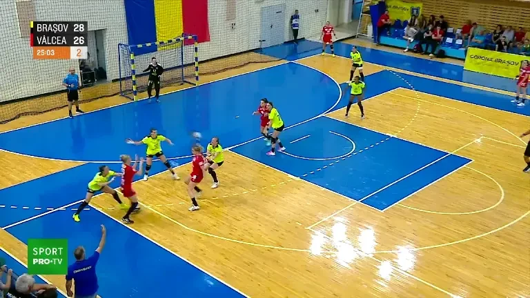 Corona Brașov - SCM Râmnicu Vâlcea: ultimele cinci minute din repriza a doua