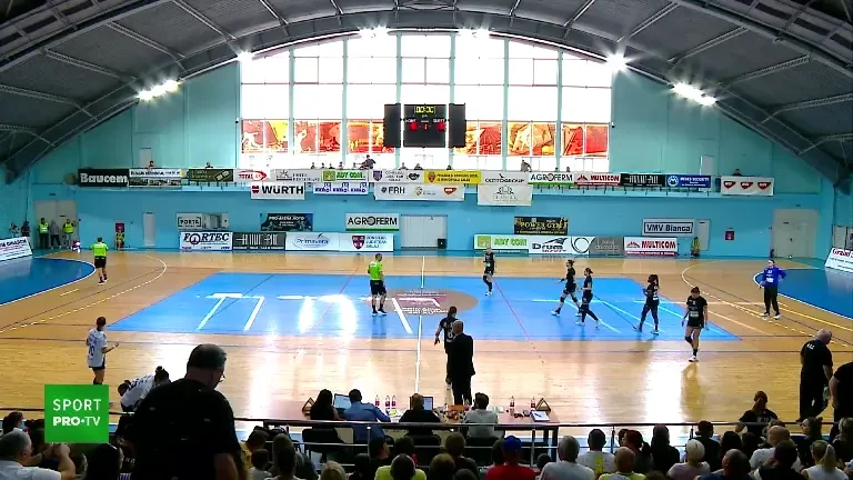 HC Zalău - HC Dunărea Brăila 25-40, primele 5 minute din prima repriză