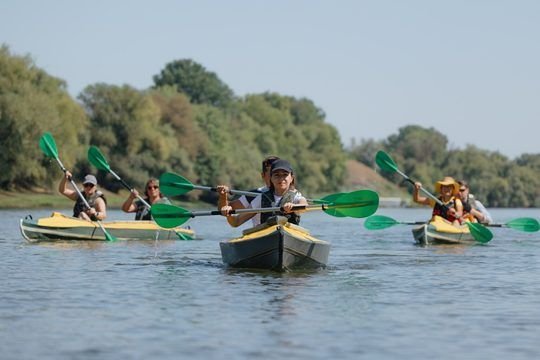 Klaus Iohannis cu golful, Maia Sandu cu kaiac-canoe! Președinta Republicii Moldova, alături de campionul mondial Serghei Tarnovschi_17