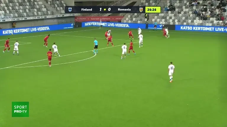 Finlanda U21 - România U21 (Ocazie Hyrylainen, minutul 27)