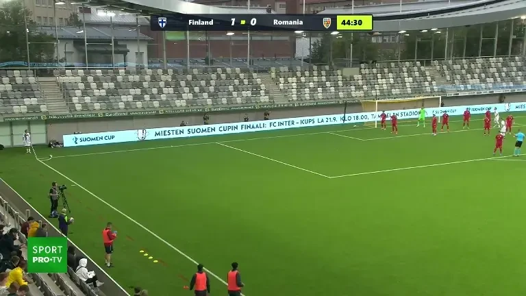 Finlanda U21 - România U21 (Ocazie Miettinen, minutul 45)