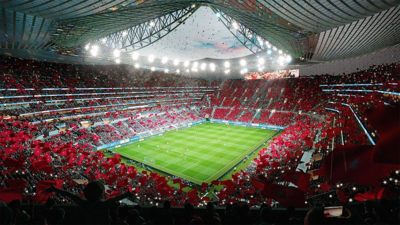 Marocul construiește cel mai mare stadion de fotbal din lume! Designul este inspirat de forma cortului berber_2