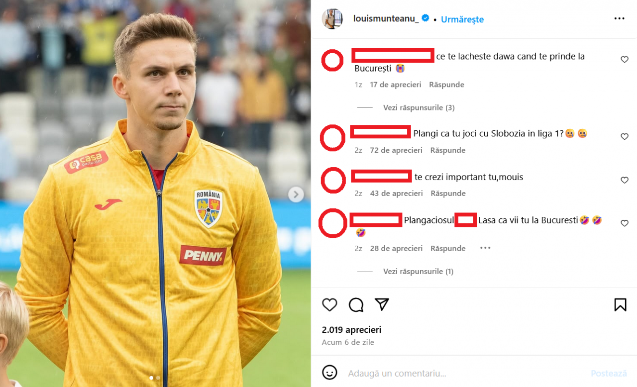 Mesaje oribile primite de Louis Munteanu. Val de jigniri și amenințări după meciul cu FCSB_5