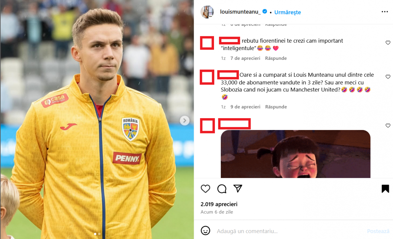 Mesaje oribile primite de Louis Munteanu. Val de jigniri și amenințări după meciul cu FCSB_6