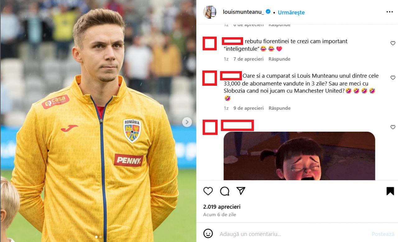 Mesaje oribile primite de Louis Munteanu. Val de jigniri și amenințări după meciul cu FCSB_6
