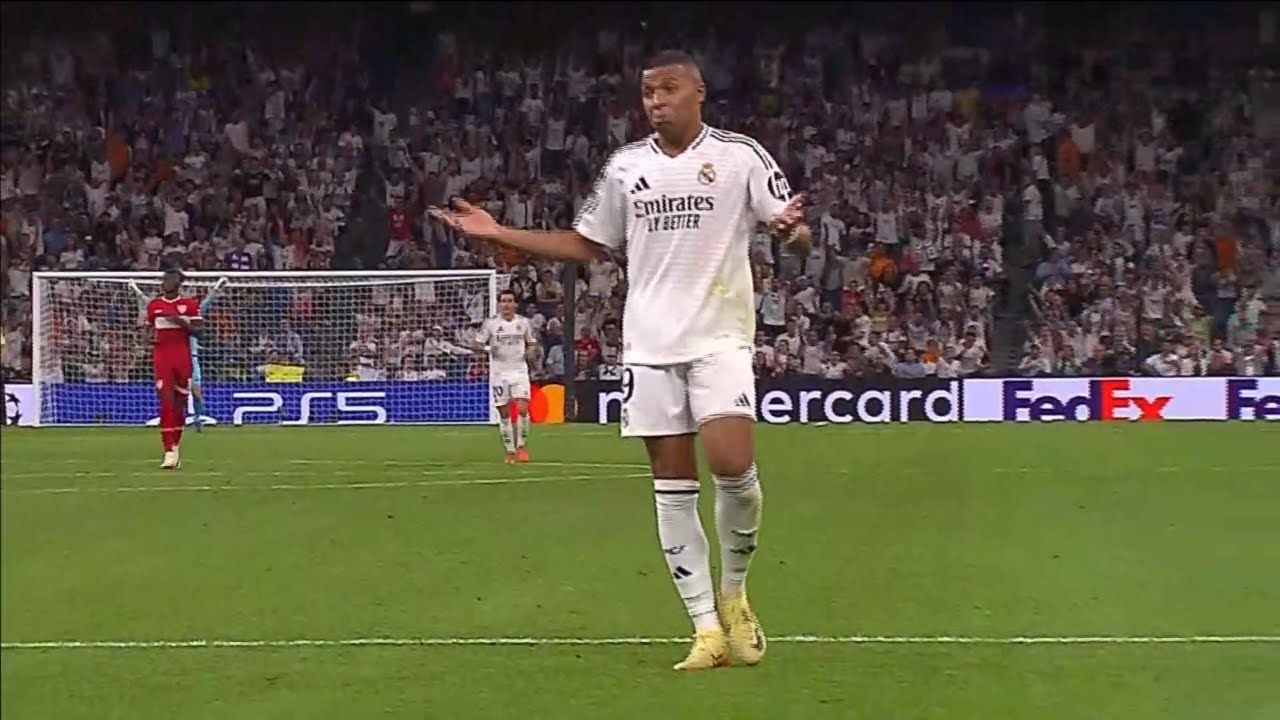 Au apărut imaginile! Reacția virală a lui Mbappé la golul lui Endrick cu Stuttgart, după ce brazilianul nu i-a pasat_1