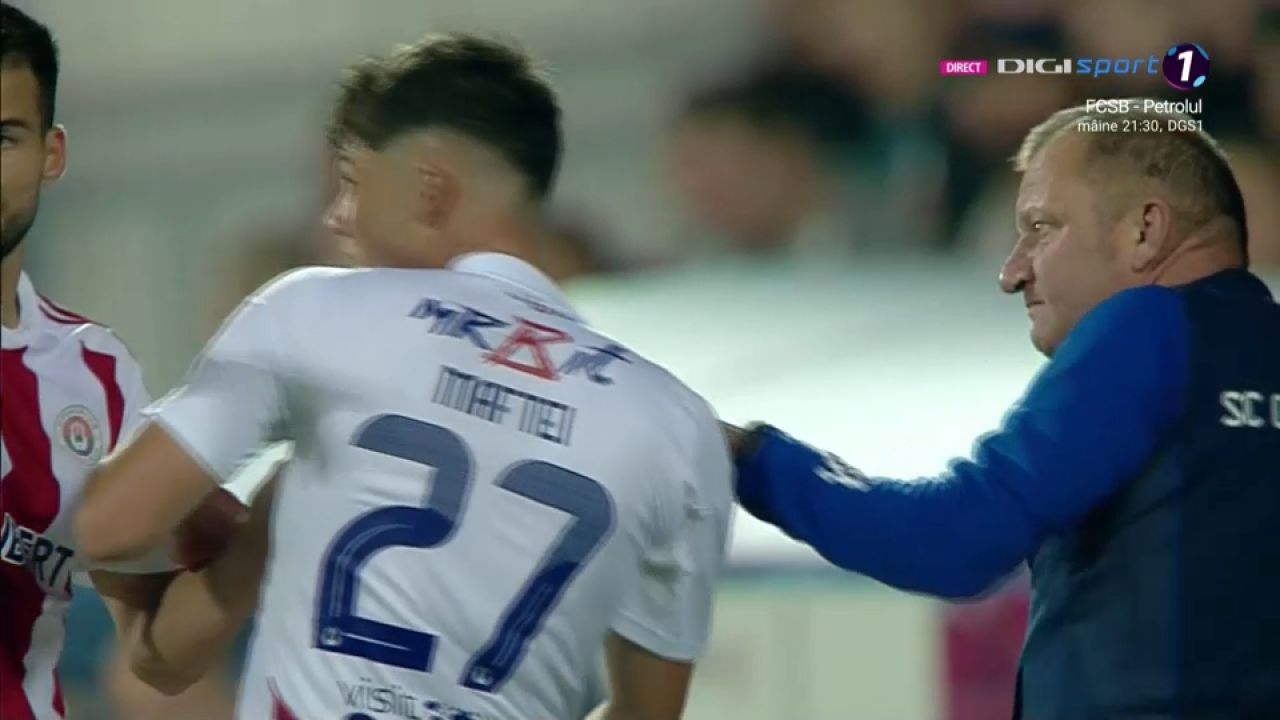 Scene rare la Oțelul - Dinamo: Dorinel Munteanu și-a tras jucătorul de guler și l-a certat_5