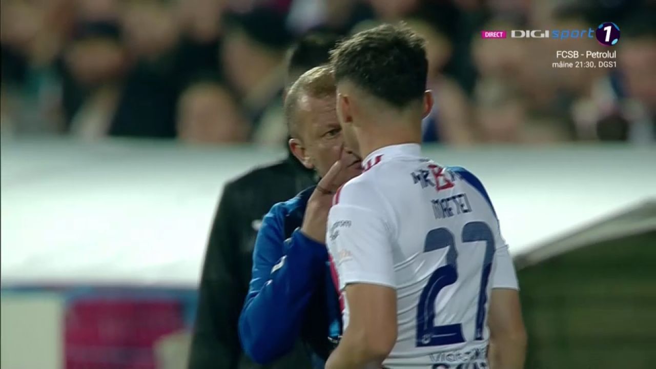 Scene rare la Oțelul - Dinamo: Dorinel Munteanu și-a tras jucătorul de guler și l-a certat_11