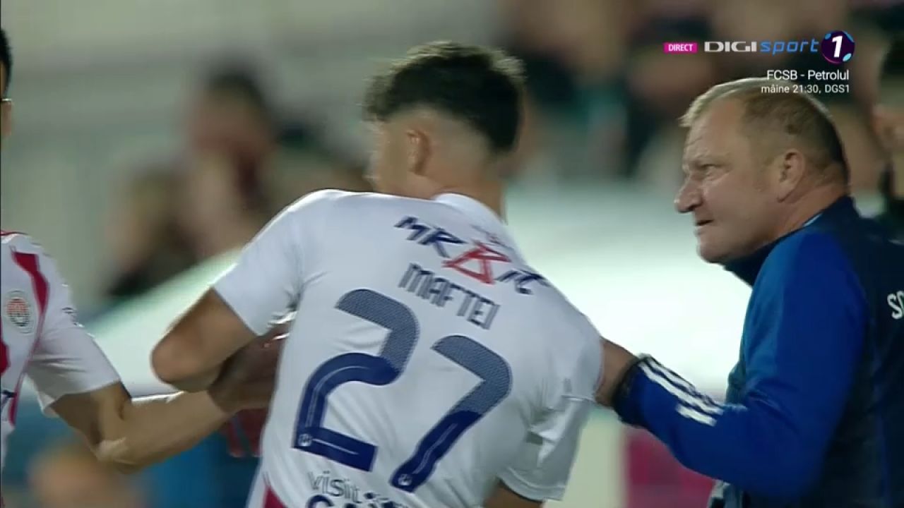 Reacția lui David Maftei, desemnat MVP după ce a fost bruscat de Dorinel Munteanu la Oțelul - Dinamo_6