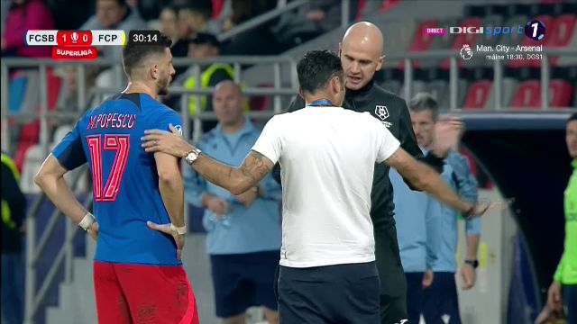Lăudat de Gigi Becali, Mihai Popescu a văzut direct cartonașul roșu în FCSB - Petrolul!_3