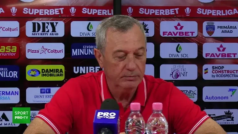 Mircea Rednic, conferință de presă &icirc;nainte de UTA Arad - Poli Iași (22.09.2024)