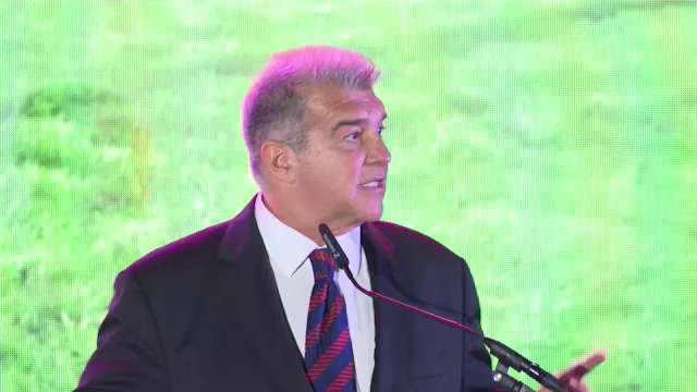 Gafa comisă de Joan Laporta la inaugurarea Barca Academy Romania! Președintele Barcelonei a uitat că Mircea Lucescu este selecționerul Rom&acirc;niei