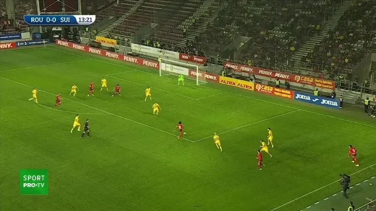 România U21 - Elveția U21: ocazie minutul 14