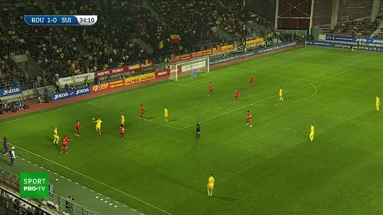 Ianis Stoica, gol superb după o acțiune tiki-taka în România U21 - Elveția U21 (Pro Arena și VOYO)