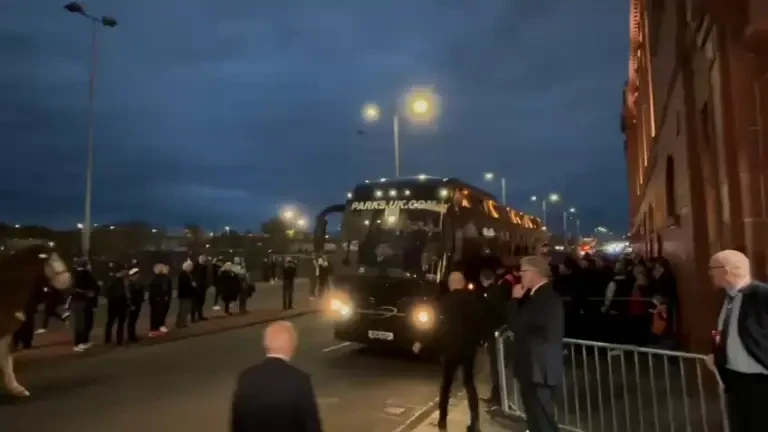 Sosirea jucătorilor de la FCSB pentru meciul cu Rangers (24/10/2024)