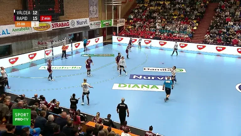 SCM R&acirc;mnicu V&acirc;lcea - Rapid | Finalul primei reprize (6 noiembrie 2024)