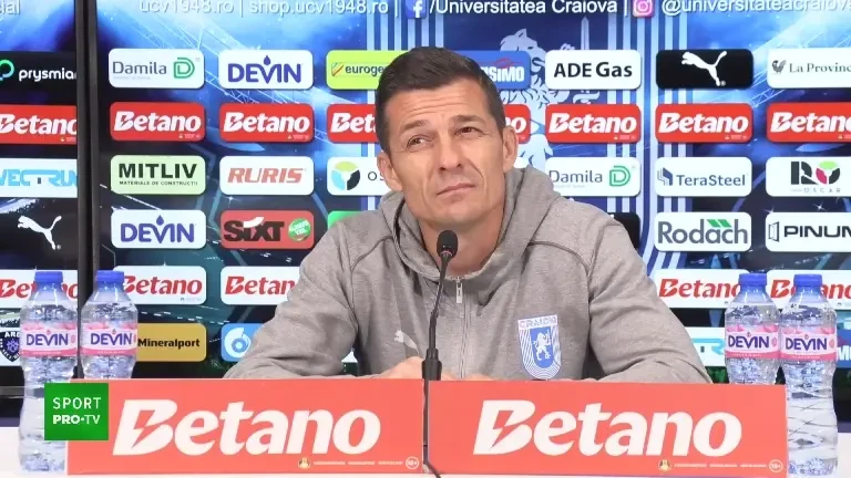 Costel G&acirc;lcă și Nicușor Bancu, declarații &icirc;nainte de U Craiova - Hermannstadt (8.11.2024)