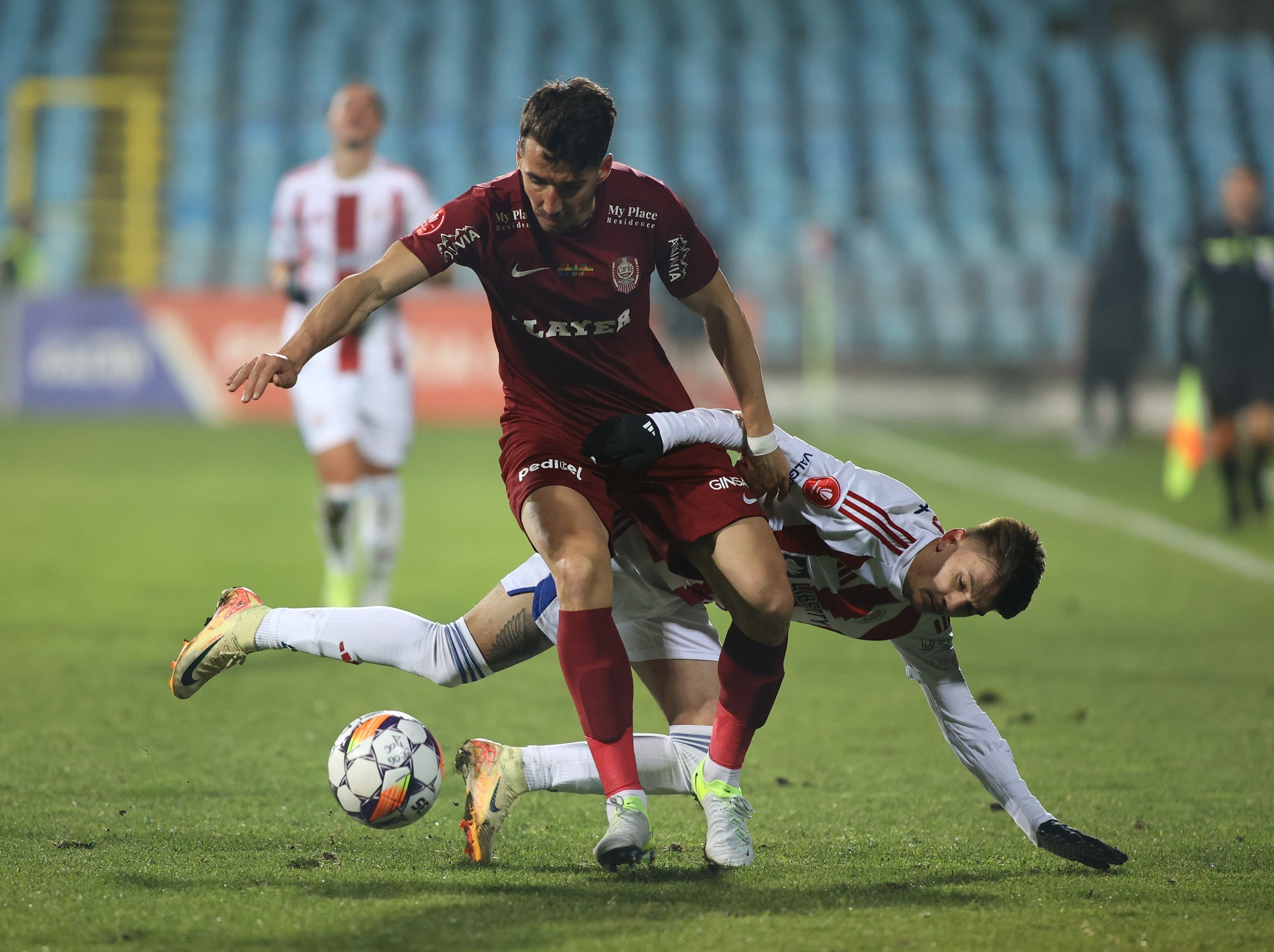 Oțelul Galați - CFR Cluj 0-1! Ardelenii au c&acirc;știgat restanța din etapa a șasea și au urcat pe doi &icirc;n clasament