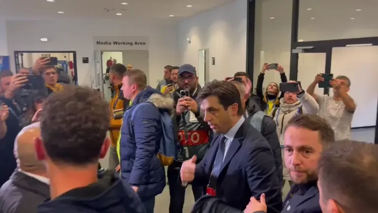 Incidente pe turnelul dinspre vestiare, după România - Kosovo (16/11/2024)