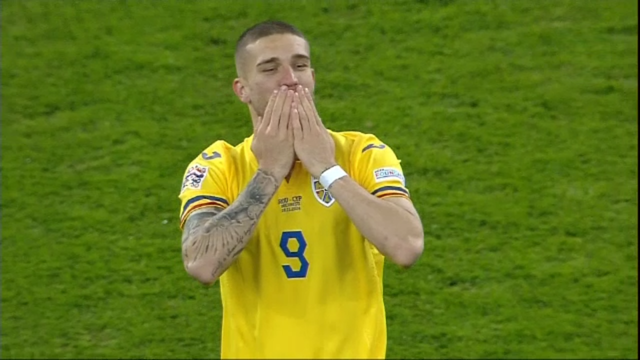 Daniel B&icirc;rligea a avut nevoie de doar 65 de secunde să &icirc;nscrie! Primul gol la națională pentru atacantul de la FCSB