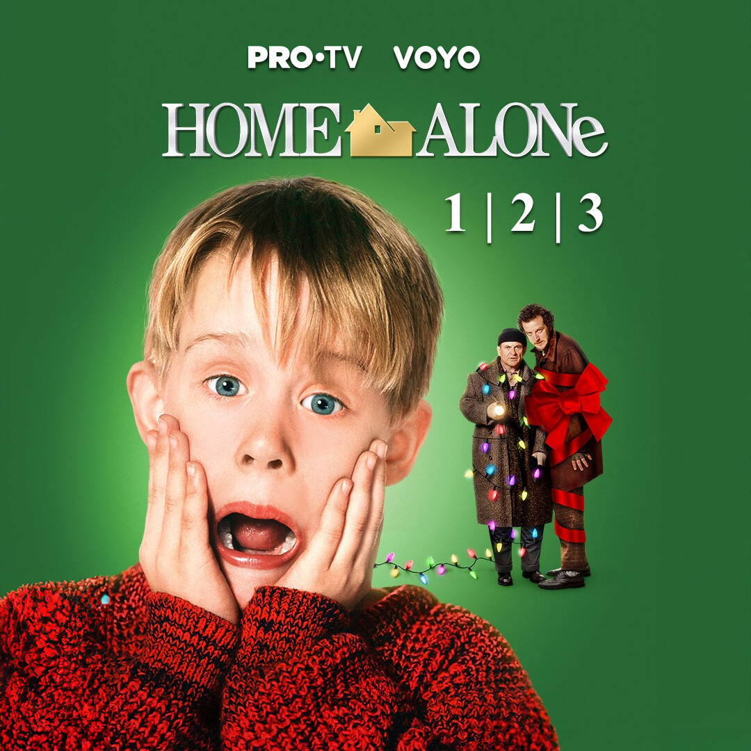 Tradiția magică de Crăciun continuă la PRO TV! Celebrele filme Singur acasă 1, 2 și 3 nu vor lipsi &icirc;n luna decembrie!