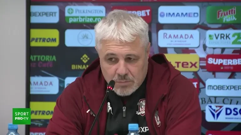 Conferință de presă Marius Șumudică înainte de CFR Cluj - Rapid (21.11.2024)