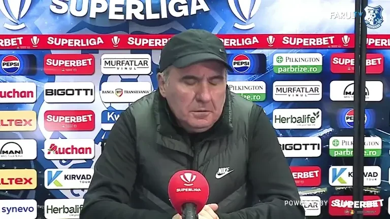 Gică Hagi, după Farul - Oțelul 0-1: N-am dat niciun șut pe poartă. Nu am cuvinte!