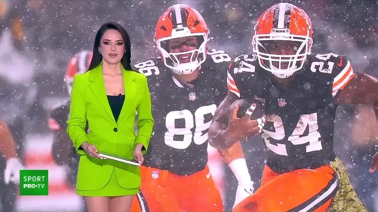 Imaginea zilei vine din fotbalul american. Meciurile din NFL sunt transmise &icirc;n Rom&acirc;nia de VOYO (23.11.2024)